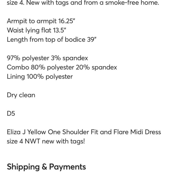 NWT, Eliza J, Gorgeous, Full, One-Shoulder Stunner! Elegant, Classy & Timeless 4 - Picture 5 of 8